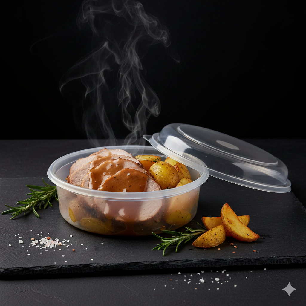 Arrosto di Maiale con Salsa e Patate al Forno