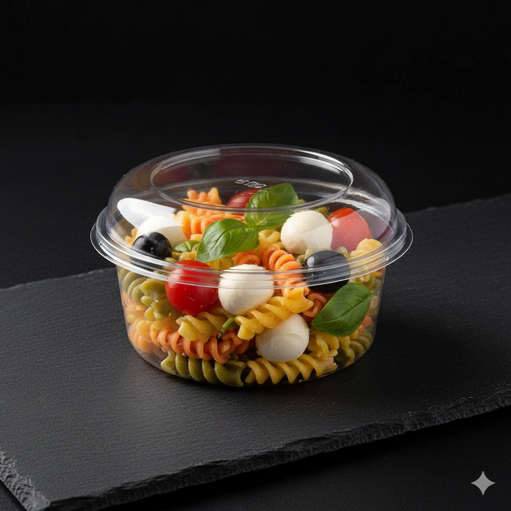 Insalata di Pasta Fredda con Mozzarella, Olive e Pomodorini