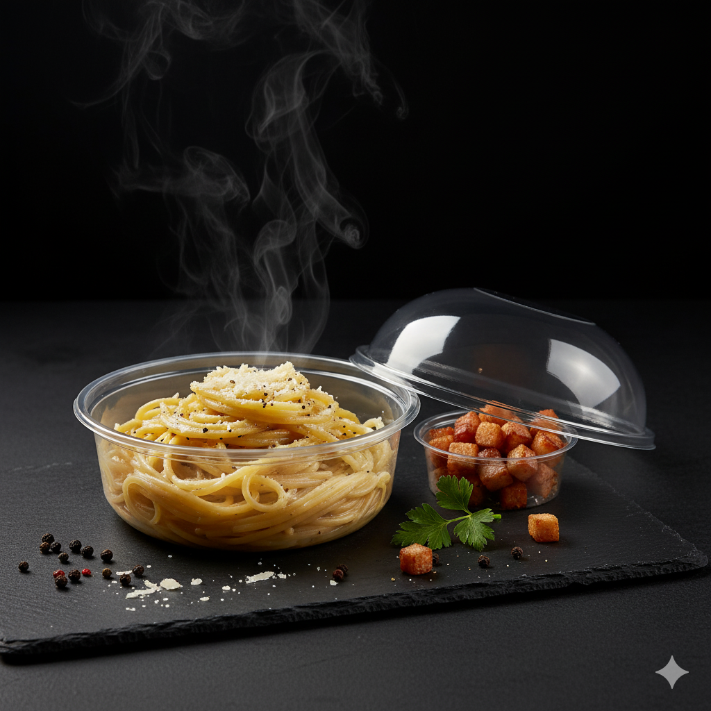 Spaghetti alla Carbonara in Vaschetta