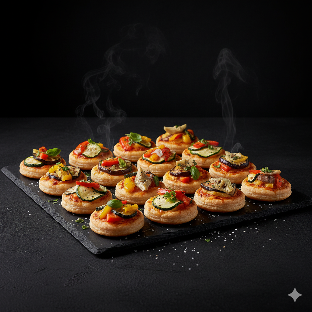 pizzette sfoglia vegetariane